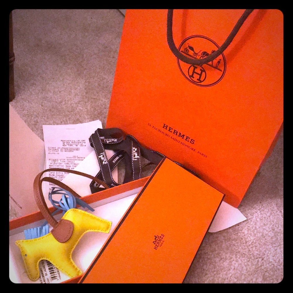 Hermès Milo Lambskin Rodeo Bag Charm
